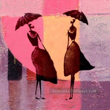 Création originale chez Toperfect œuvres - filles sous le parapluie décoration murale originale